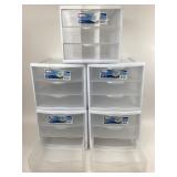 Sterilite Three Drawer Storage Containers