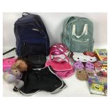 Backpacks, hello kitty, Books, Toys, Clothing
