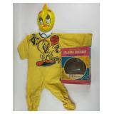 Vintage Tweety costume with mask in box