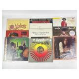 10 vinyl records: ZZ Top, Pat Benatar, Poco