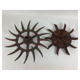Cast Iron Rotary Hoe Wheels Farm Implements