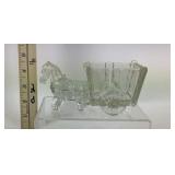 1940's Horse/Donkey Pulled Glass Candy Dish