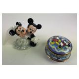 Disney Mickey, Minnie Figurine And Music Box