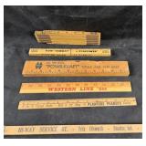 Wooden Folding Rulers, Advertising Yardsticks