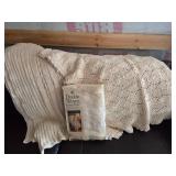 Cotton Throws With Double Woven Design