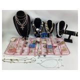 Costume Jewelry: Avon May Birthstone set, Hoop