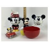 Disney Mickey Mouse Ceramic Figurines, Bowl