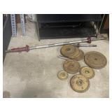 Barbell weight set, weights