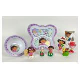 Dora The Explorer Dish Set, Figures, & Ornament 9