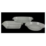 Princess House Fantasia Baking Dishes With Poinset