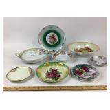Hand Painted Nippon And Bavaria Porcelain Plates