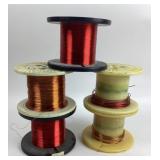 Copper And Red Magnetic Wire Spools
