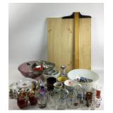 Glassware, Baking Tins, Drafting Board, Ceramics