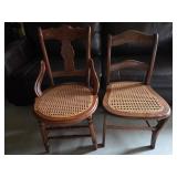 Wooden Chairs With Cane Seats
