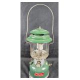Coleman Green Lantern with Pyrex Globe