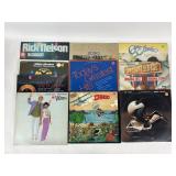 10 vinyl records: Men at Work, Hall & Oates