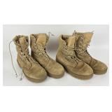 2 Pair Army Issued Boots Mens 8W