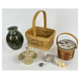 Pottery, Stone, Marble, Elephant Figurines,