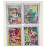 4 Pokï¿½mon full art cards