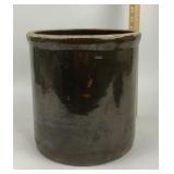 Brown Glazed Stoneware Crock