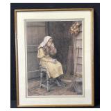 Framed art print "Blowing Bubbles"