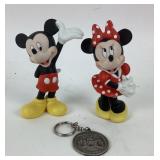 Disney Mickey & Minnie Figurines & 1980
