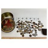 Foreign Coins: Australia, France, Canada, Korea,