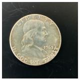 1963 Ben Franklin half Dollar
