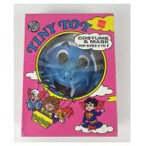 Smurf mask with costume in box