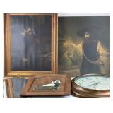 Framed Artwork, Wall Clock, Decorative Mirror