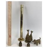 Brass: Dog Figurine, Calibration Weights, Coin Sor