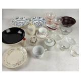 Ceramic Tableware, Glass Goblets, Pfaltzgraff Bowl