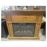 Electric Fireplace With Wood Surround 16 in. X 5