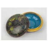 Vintage Cloisonne Enamel Trinket box