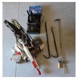 Craftsman Miter Saw, Paasche Airbrush, Coleman Pum