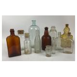 Glass Medicine, Soda, Apothecary Bottles