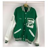 DeLong Green Varsity Jacket With Academics Patch