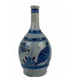 Tonala Mexico Hand-Painted Ceramic Bottle