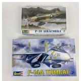 Revell P-39 Airacobra, F-14A Tomcat Model Kits