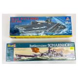 Italeri USS Kitty Hawk, Revell Scharnhorst Model K