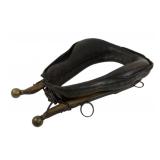 Horse Collar With Leather Padding, Metal Hardware