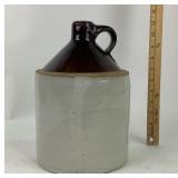 Stoneware Jug With Brown Glazed Top