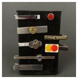 MCM Tie Clips With Shields, Belfor, Mastercard