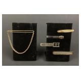 Gold Tone MCM Tie Bars, Tie Clips - Swank