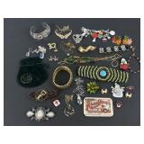 Jewelry Collection: Necklaces, Brooch Pins,