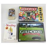 Monopoly Empire, Golf-Opoly, Friends Trivia
