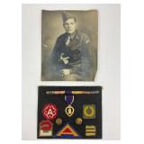 WWII Army Puprple Heart, Army Patches and Insigna