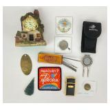 Gold tone Zippo Lighter with winchester case,