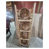Woodland Display Rack Comes With 4 Baskets (1/2