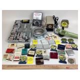 Battery Rack, Matchbooks, Maui Coin, Stanley Measu